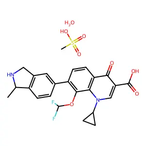 Garenoxacin mesylate structure