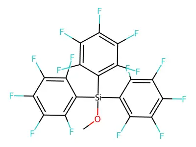 Methoxytris(pentafluorophenyl)silane structure