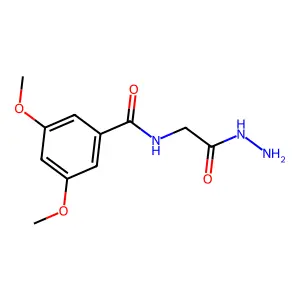N-(2-hydrazinyl-2-oxoethyl)-3,5-dimethoxybenzamide structure