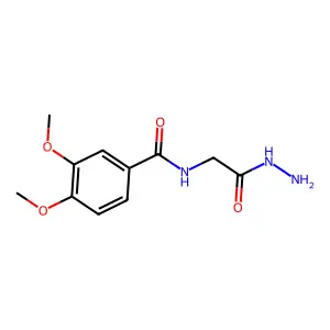 N-(2-hydrazinyl-2-oxoethyl)-3,4-dimethoxybenzamide structure