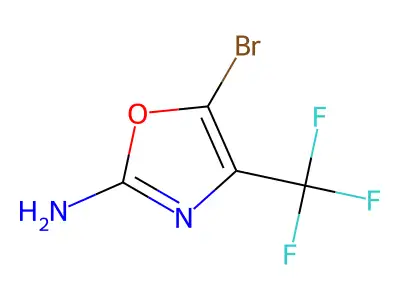 5-Bromo-4-(trifluoromethyl)-1,3-oxazol-2-amine structure