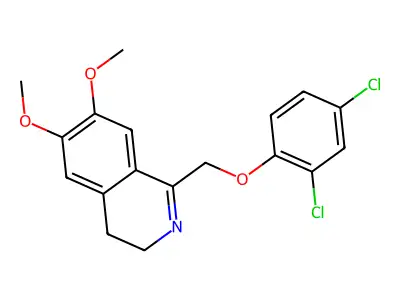 1-[(2,4-Dichlorophenoxy)methyl]-6,7-dimethoxy-3,4-dihydroisoquinoline structure