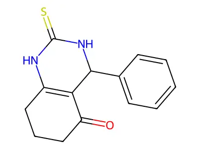 4-phenyl-2-thioxo-1,2,3,4,7,8-hexahydroquinazolin-5(6H)-one structure