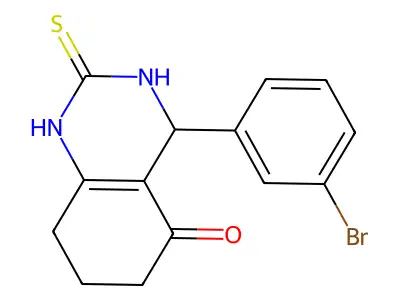 4-(3-Bromophenyl)-2-sulfanylidene-1,3,4,6,7,8-hexahydroquinazolin-5-one structure