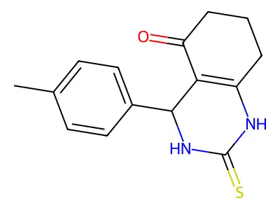 4-(4-Methylphenyl)-2-sulfanylidene-1,3,4,6,7,8-hexahydroquinazolin-5-one structure