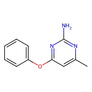 2-Amino-4-phenoxy-6-methylpyrimidine structure