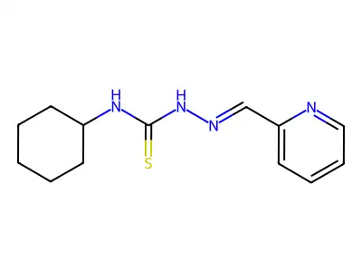 4-Cyclohexyl-1-(pyridin-2-ylmethylidene)thiosemicarbazide structure