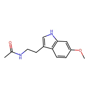 N-Acetyl-6-methoxytryptamine structure