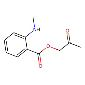 2-Oxopropyl 2-(methylamino)benzoate structure