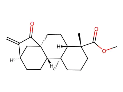 ent-15-Oxo-kaur-16-en-19-oic acid methyl ester structure