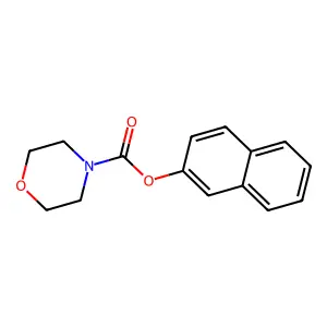 Naphthalen-2-yl morpholine-4-carboxylate structure