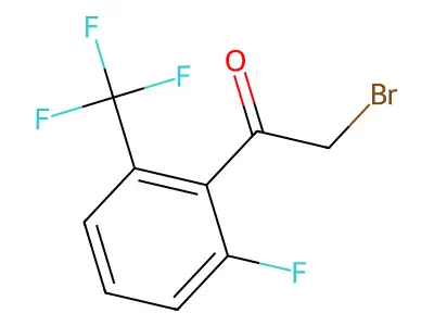 2-Fluoro-6-(trifluoromethyl)phenacyl bromide structure