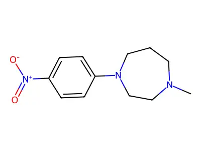 1-Methyl-4-(4-nitrophenyl)-1,4-diazepane structure