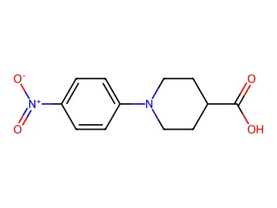 1-(4-Nitrophenyl)piperidine-4-carboxylic acid structure