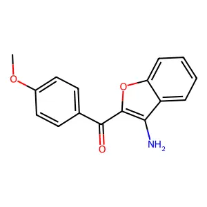 (3-Amino-1-benzofuran-2-YL)(4-methoxyphenyl)methanone structure