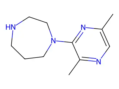 1-(3,6-Dimethyl-2-pyrazinyl)-homopiperazine structure