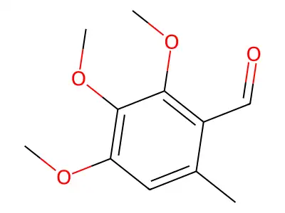 2,3,4-Trimethoxy-6-methylbenzaldehyde structure
