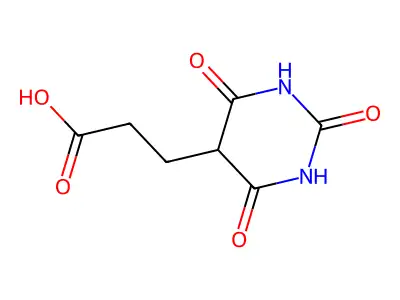 3-(2,4,6-Trioxo-hexahydro-pyrimidin-5-yl)-propionic acid structure
