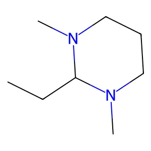 2-Ethyl-1,3-dimethylhexahydropyrimidine structure