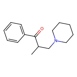 1-Propanone, 2-methyl-1-phenyl-3-(1-piperidinyl) structure