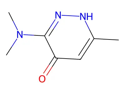 4-Pyridazinol, 3-(dimethylamino)-6-methyl- structure