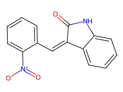 (Z)-3-(2-Nitrobenzylidene)indolin-2-one structure
