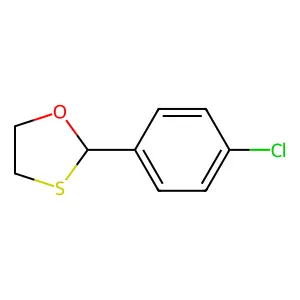 2-(4-氯苯基)-1,3-噁硫杂环戊烷 structure