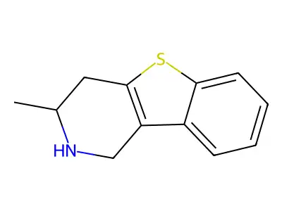 3-Methyl-1,2,3,4-tetrahydro{1}benzothieno{3,2-c}pyridine structure
