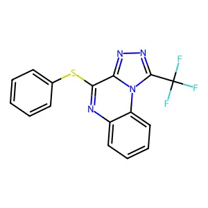 4-(Phenylsulfanyl)-1-(trifluoromethyl)[1,2,4]triazolo[4,3-a]quinoxaline structure