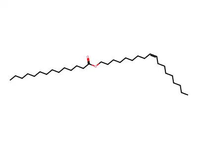Octadec-9-en-1-yl tetradecanoate structure