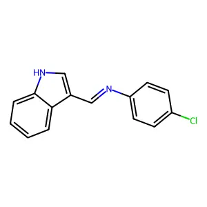 3-(N-p-Chlorophenylformimidoyl)indole structure