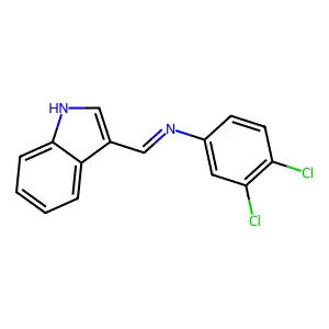 3-(N-(3,4-Dichlorophenyl)formimidoyl)indole structure