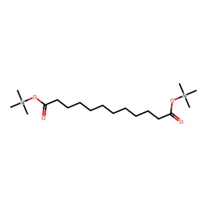 Dodecanedioic acid, bis(trimethylsilyl) ester structure