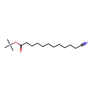 Trimethylsilyl 11-cyanoundecanoate structure