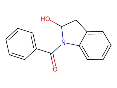 1-Benzoyl-2-indolinol structure
