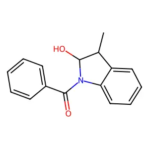 1-Benzoyl-3-methyl-2-indolinol structure
