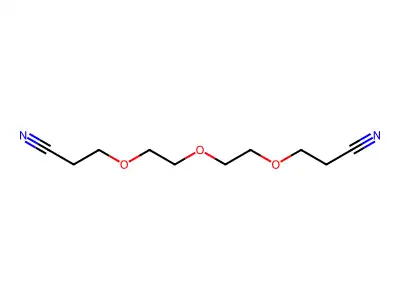 Propanenitrile, 3,3'-[oxybis(2,1-ethanediyloxy)]bis- structure