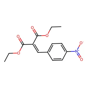 Diethyl 2-(4-nitrobenzylidene)malonate structure