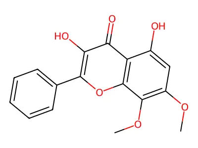 3,5-Dihydroxy-7,8-dimethoxyflavone structure