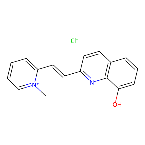 1-Methylpyridinium chloride, 2-[2-(8-hydroxy-2-quinolyl)vinyl]- structure