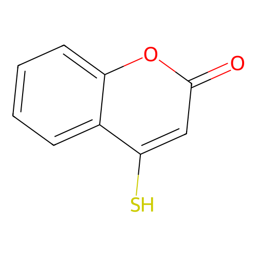 4-Mercaptocoumarin structure