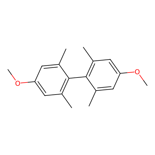 4,4'-Dimethoxy-2,2',6,6'-tetramethyl-1,1'-biphenyl structure