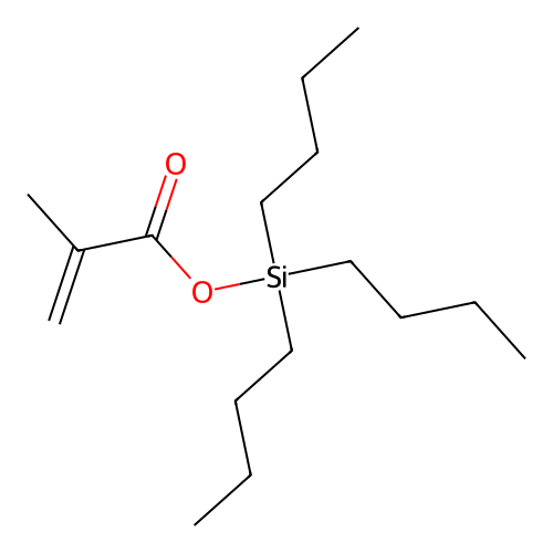 Tributylsilyl methacrylate structure