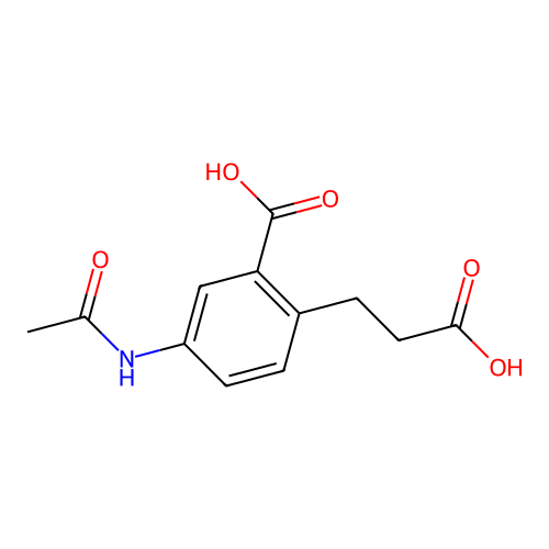 5-Acetylamino-2-(2-carboxy-ethyl)-benzoic Acid structure