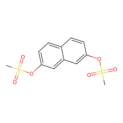7-[(Methylsulfonyl)oxy]-2-naphthyl methanesulfonate structure