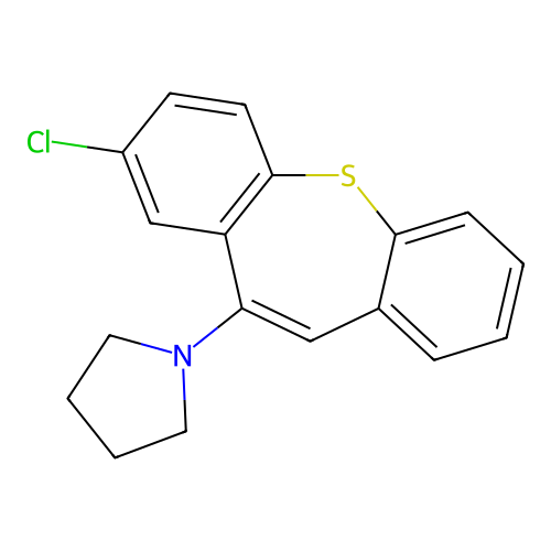 1-(3-Chlorobenzo[b][1]benzothiepin-5-yl)pyrrolidine structure