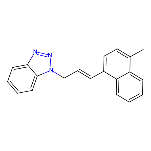 1-[(2E)-3-(4-Methylnaphthalen-1-yl)prop-2-en-1-yl]-1H-1,2,3-benzotriazole structure