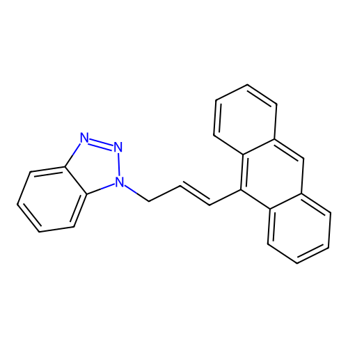 1-[(2E)-3-(Anthracen-9-yl)prop-2-en-1-yl]-1H-1,2,3-benzotriazole structure