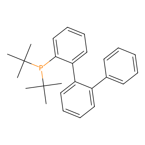 [1,1':2',1''-Terphenyl]-2-yldi-tert-butylphosphane structure