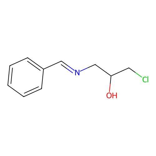 1-(Benzylideneamino)-3-chloro-propan-2-ol structure